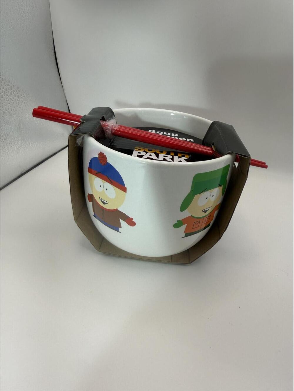 South Park Ramen Noodle Bowl Set Chopsticks CultureFly Comedy Central New Box
